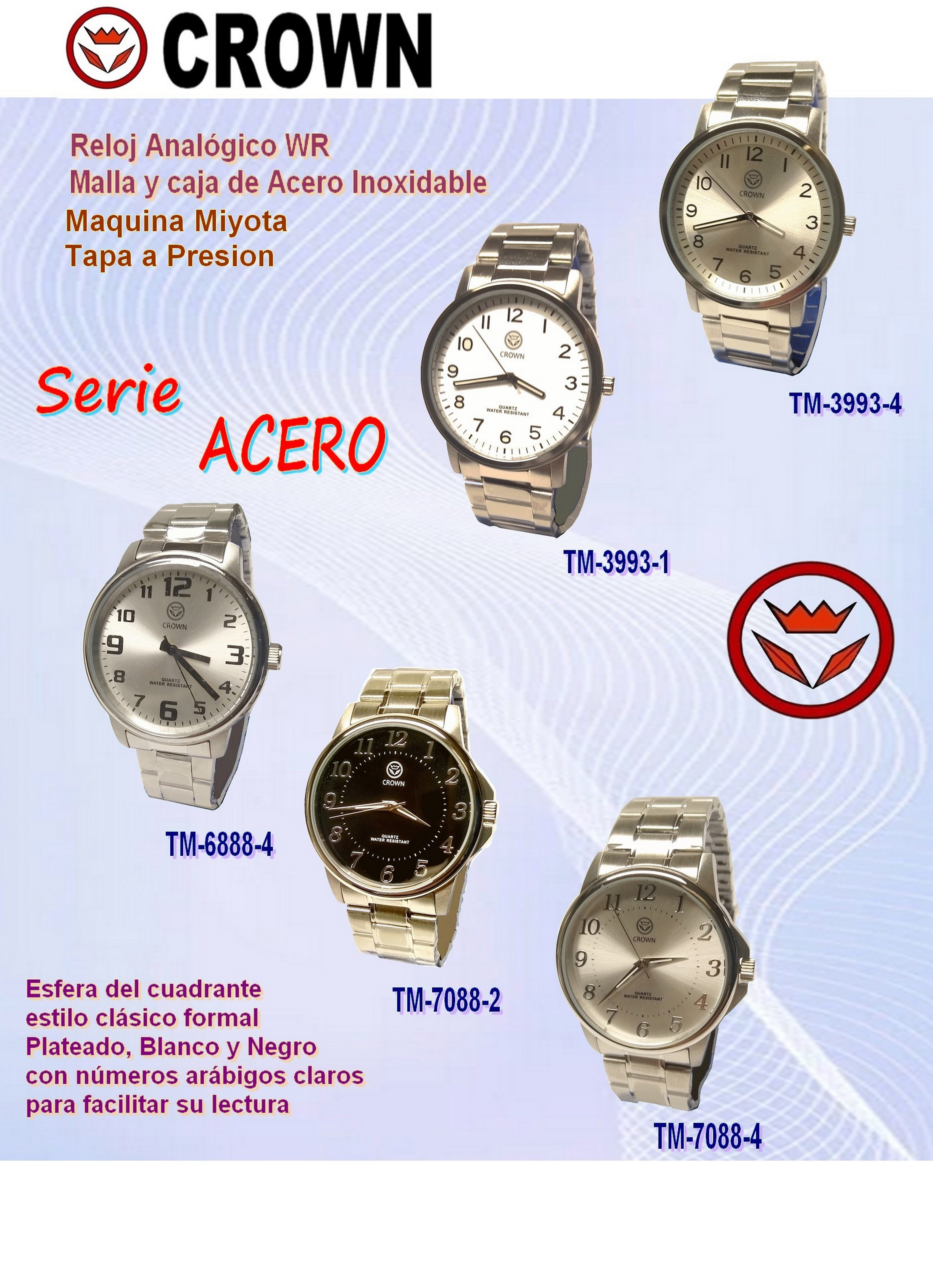 CROWN LINEA ACERO